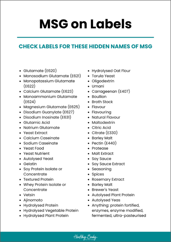 MSG can impact behaviour. Watch out how food companies sneak them into your food.